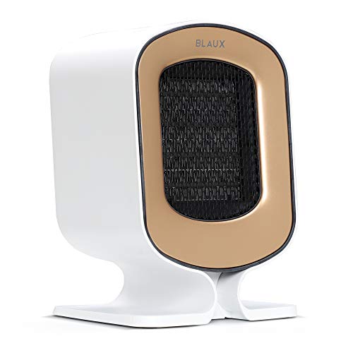 BLAUX HeatCore - 1200W Kleine keramik mobile Heizung elektrisch | Heizlüfter energiesparend | Ein elektrischer Heizlüfter Bad für Badezimmer und Büro | Tragbare elektrische Heizung mit Luftfilter