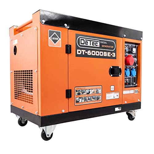 DeTec. DT-6000SE-3 3-Phasen Diesel Generator Notstrom Aggregat 230V 5.5 kW