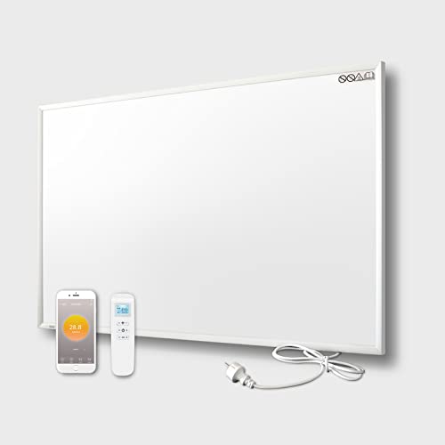 byecold Wand-Infrarotheizung mit Thermostat WiFi und Fernbedienung Wandheizung Heizpaneel Elektroheizung (580 - 900 Watt)